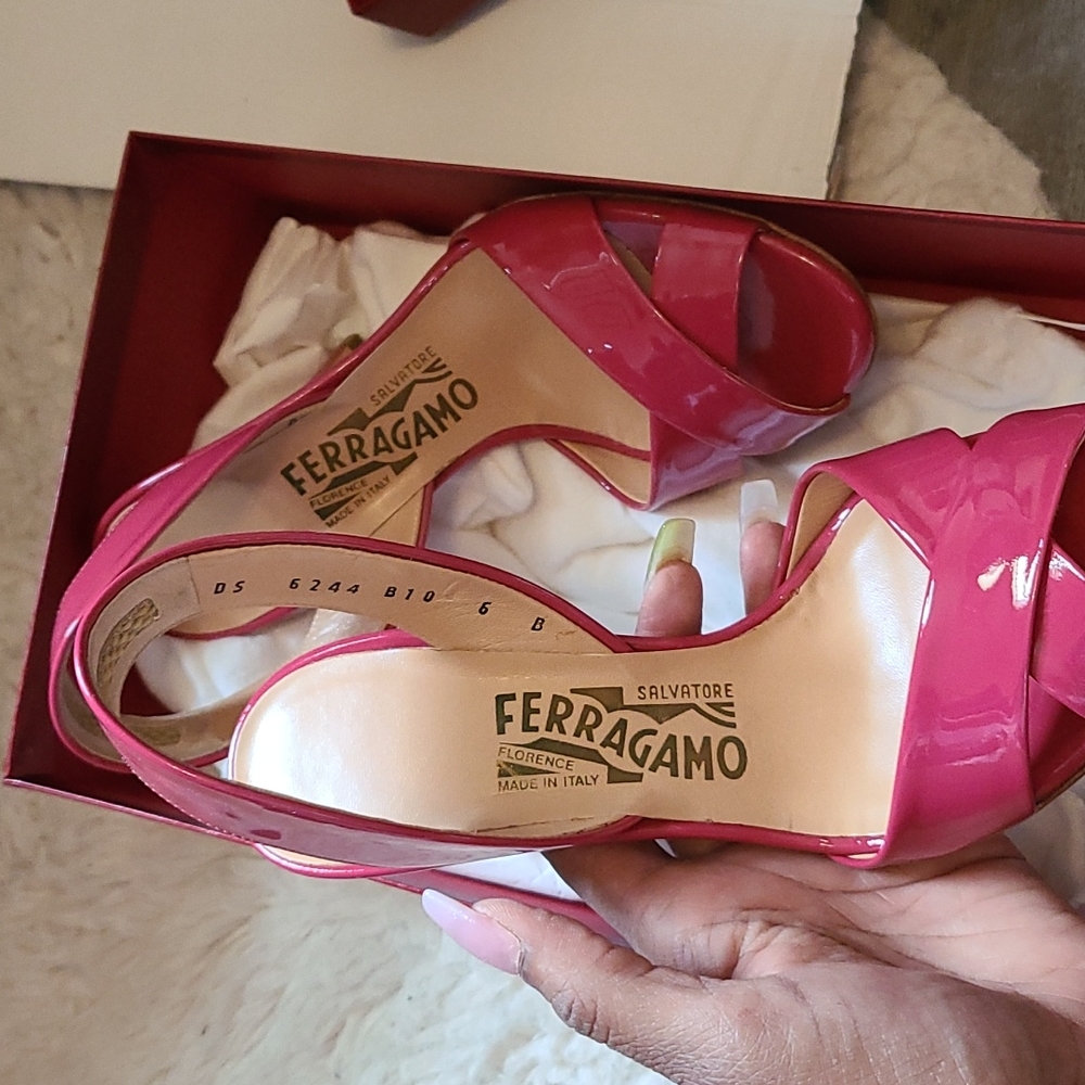 Breath Taking Magenta Feragamo Heels